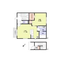 神奈川県藤沢市鵠沼松が岡4(アパート)の賃貸物件の間取り