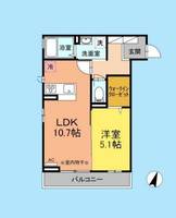 神奈川県横浜市金沢区富岡西4(アパート)の賃貸物件の間取り