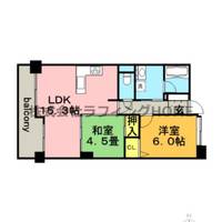 福岡県久留米市諏訪野町(マンション)の賃貸物件の間取り