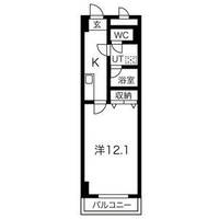 栃木県宇都宮市元今泉5(マンション)の賃貸物件の間取り