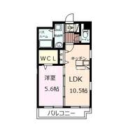 熊本県熊本市中央区白山1(マンション)の賃貸物件の間取り