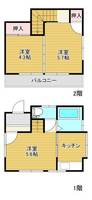 埼玉県富士見市水谷東3(一戸建)の賃貸物件の間取り
