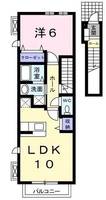 東京都八王子市石川町(アパート)の賃貸物件の間取り