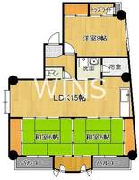 福岡県福岡市中央区高砂2(マンション)の賃貸物件の間取り