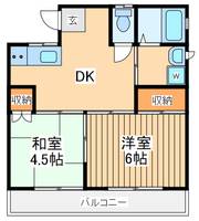 メゾンフルヤ1の間取り