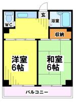 東京都調布市下石原2(マンション)の賃貸物件の間取り