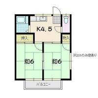 コーポふじさわの間取り