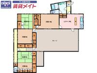 三重県松阪市中央町(一戸建)の賃貸物件の間取り