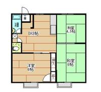 リリーハイム三瓶の間取り