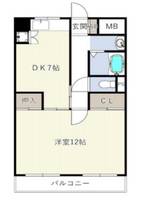 フローライト豊里1の間取り