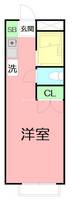 神奈川県小田原市中里(マンション)の賃貸物件の間取り