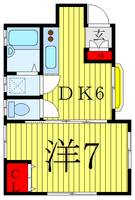 埼玉県戸田市上戸田2(アパート)の賃貸物件の間取り