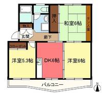弥生ハイツの間取り