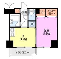 燕三条エクスプレスハイツの間取り