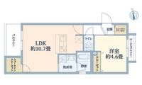 大阪府大阪市都島区都島中通3(マンション)の賃貸物件の間取り