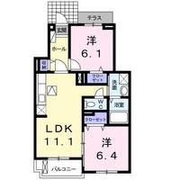 愛知県春日井市下市場町6(アパート)の賃貸物件の間取り