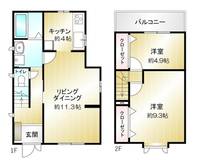 東京都武蔵野市中町2(一戸建)の賃貸物件の間取り