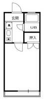 神奈川県川崎市中原区小杉町1(アパート)の賃貸物件の間取り