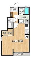 ビーズカラーリッチの間取り
