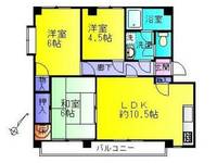 東京都町田市中町3(マンション)の賃貸物件の間取り