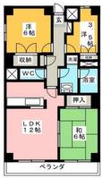 神奈川県横浜市緑区霧が丘2(マンション)の賃貸物件の間取り