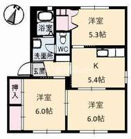 さくら館  弐号棟の間取り