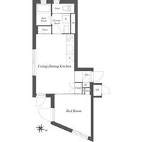 東京都渋谷区本町4(マンション)の賃貸物件の間取り