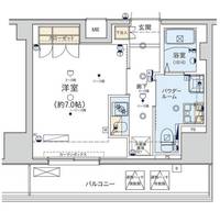 GENOVIA東日本橋駅前green veilの間取り