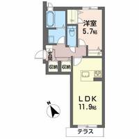 福島県郡山市富久山町久保田字伊賀河原(マンション)の賃貸物件の間取り