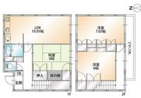 神奈川県横浜市神奈川区西寺尾4(一戸建)の賃貸物件の間取り