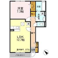 茨城県神栖市大野原中央1(アパート)の賃貸物件の間取り