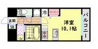 MELDIA CREST TAPP NAMBA-WESTの間取り