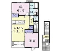 群馬県高崎市緑町3(アパート)の賃貸物件の間取り