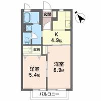 福島県郡山市八山田西4(アパート)の賃貸物件の間取り