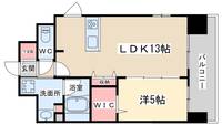 大阪府大阪市北区末広町(マンション)の賃貸物件の間取り