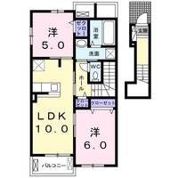 愛知県尾張旭市吉岡町3(アパート)の賃貸物件の間取り