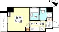 東京都港区芝浦1(マンション)の賃貸物件の間取り