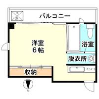神奈川県川崎市中原区井田三舞町(マンション)の賃貸物件の間取り