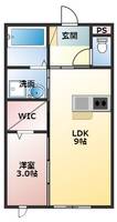 兵庫県明石市魚住町住吉3(アパート)の賃貸物件の間取り