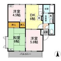 福島県本宮市本宮字万世(アパート)の賃貸物件の間取り