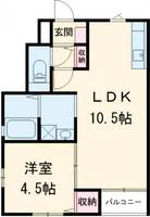 兵庫県加古川市加古川町河原(アパート)の賃貸物件の間取り