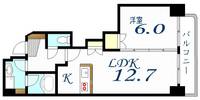 Prosper(プロスパー)大手町の間取り