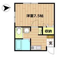 神奈川県川崎市高津区諏訪1(アパート)の賃貸物件の間取り