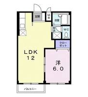 群馬県高崎市北久保町(アパート)の賃貸物件の間取り
