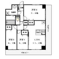 栃木県宇都宮市桜2(マンション)の賃貸物件の間取り