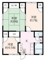 最上コーポの間取り