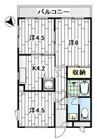 神奈川県横浜市保土ヶ谷区坂本町(マンション)の賃貸物件の間取り