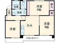 徳島県徳島市金沢2(マンション)の賃貸物件の間取り