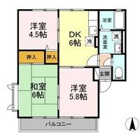 福島県本宮市本宮字万世(アパート)の賃貸物件の間取り