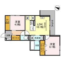埼玉県春日部市備後東1(アパート)の賃貸物件の間取り